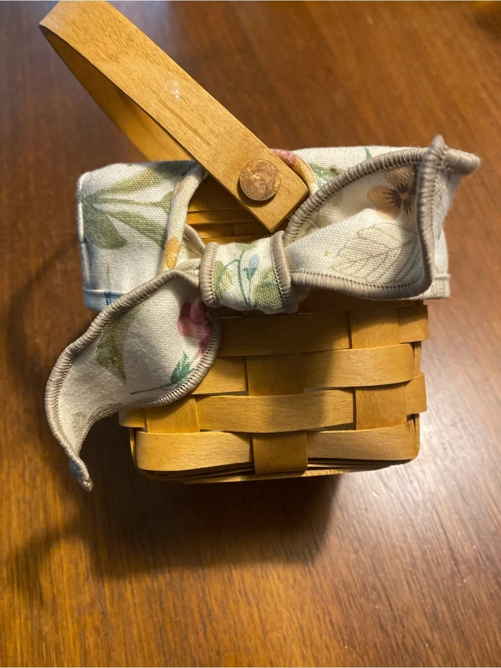 Longaberger handwoven basket
